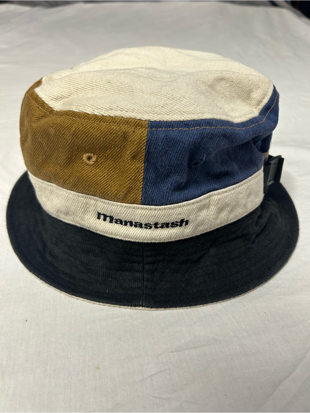 Manastash Hemp Colorblock Bucket Hat Made in Japan Adjustable